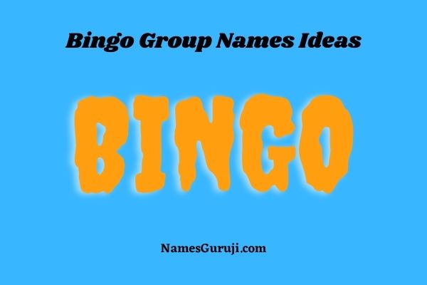 Bingo Group Names Ideas