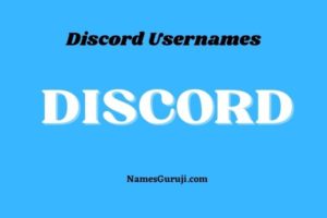 Discord Usernames Ideas