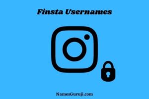 Finsta Usernames Ideas