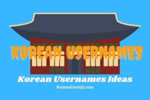Korean Usernames Ideas