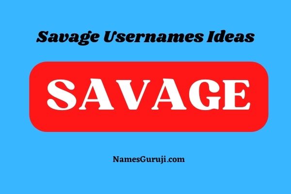 Savage Usernames Ideas