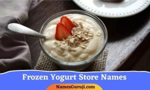 Frozen Yogurt Store Names