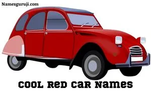 Cool Red Car Name Ideas